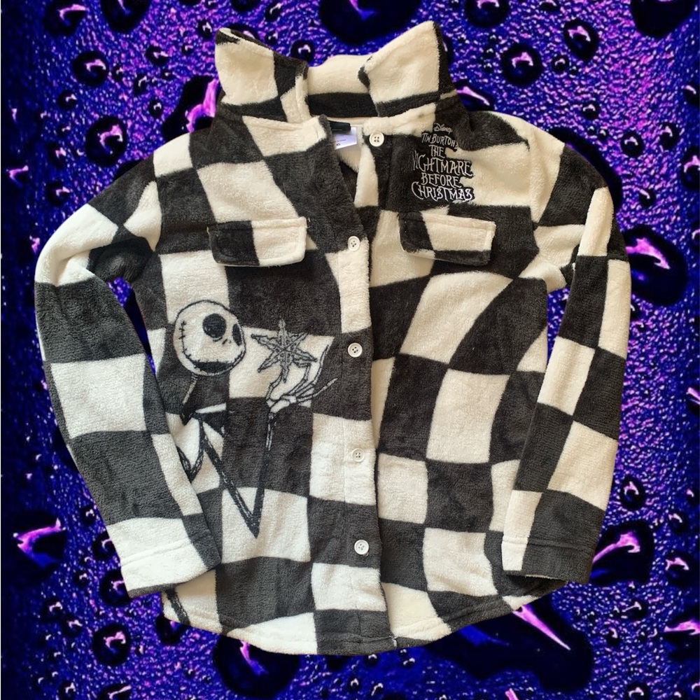 Girls nightmare before Christmas button up too